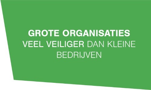 Grote organisaties veel veiliger dan kleine bedrijven