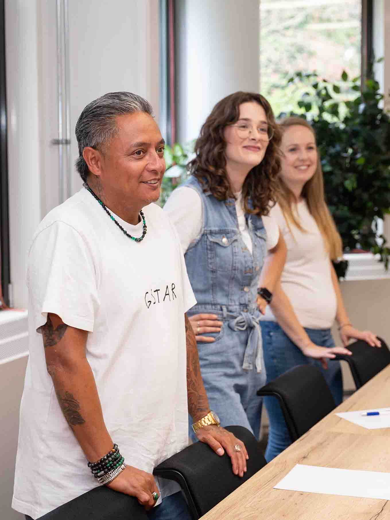 Trainers tijdens cursusdag
